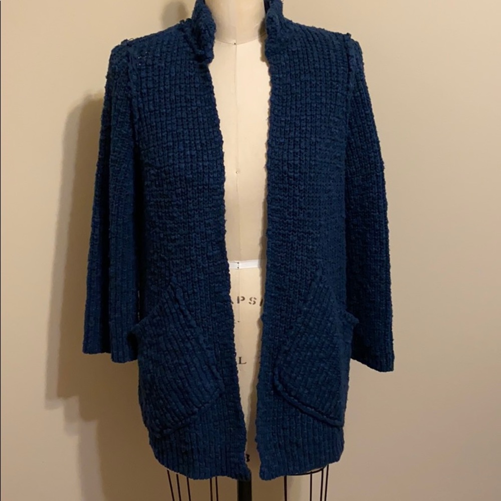 Free People Navy Cardigan
